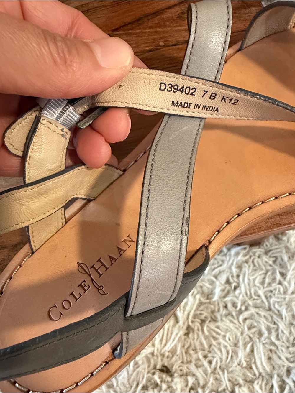 Cole Haan Crisscross Leather Sandals - Picture 10 of 10